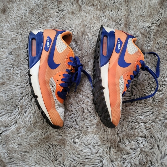 Nike Air Max 90 Hyperfuse PRM Women's Sneakers Bright Citrus Size 9 - Picture 5 of 11